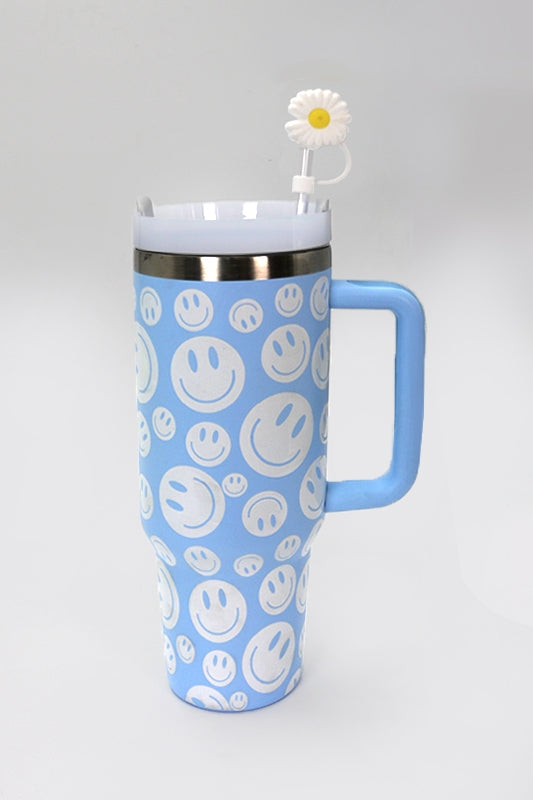 Blue Smiley Tumbler – The Beehive Boutique
