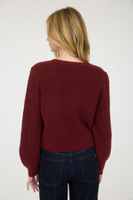 Cable Knit Bow Sweater