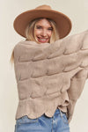 Scallop Hem Sweater