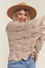 Scallop Hem Sweater