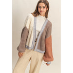 Color Block Cardigan
