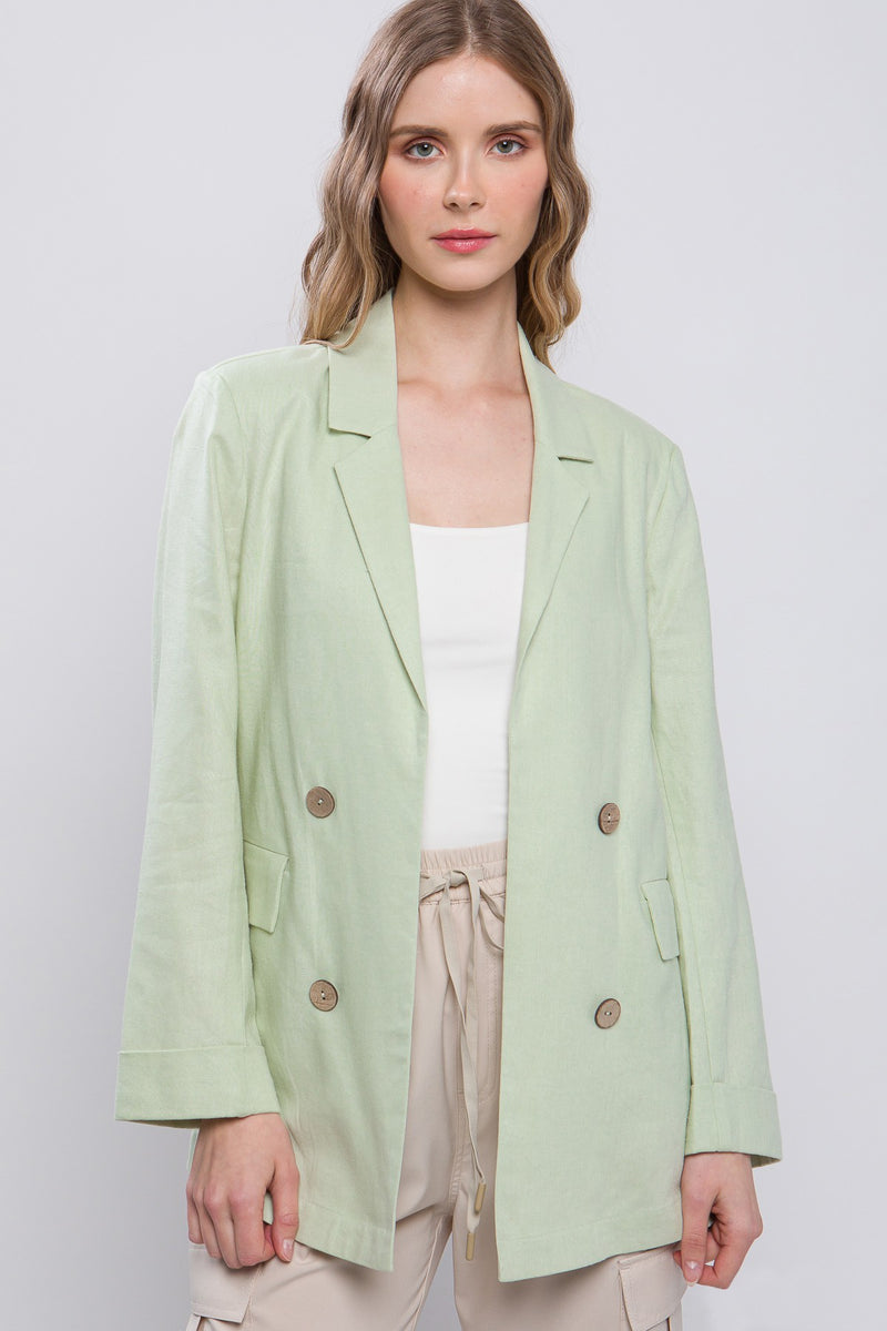 Aloe Linen Blazer
