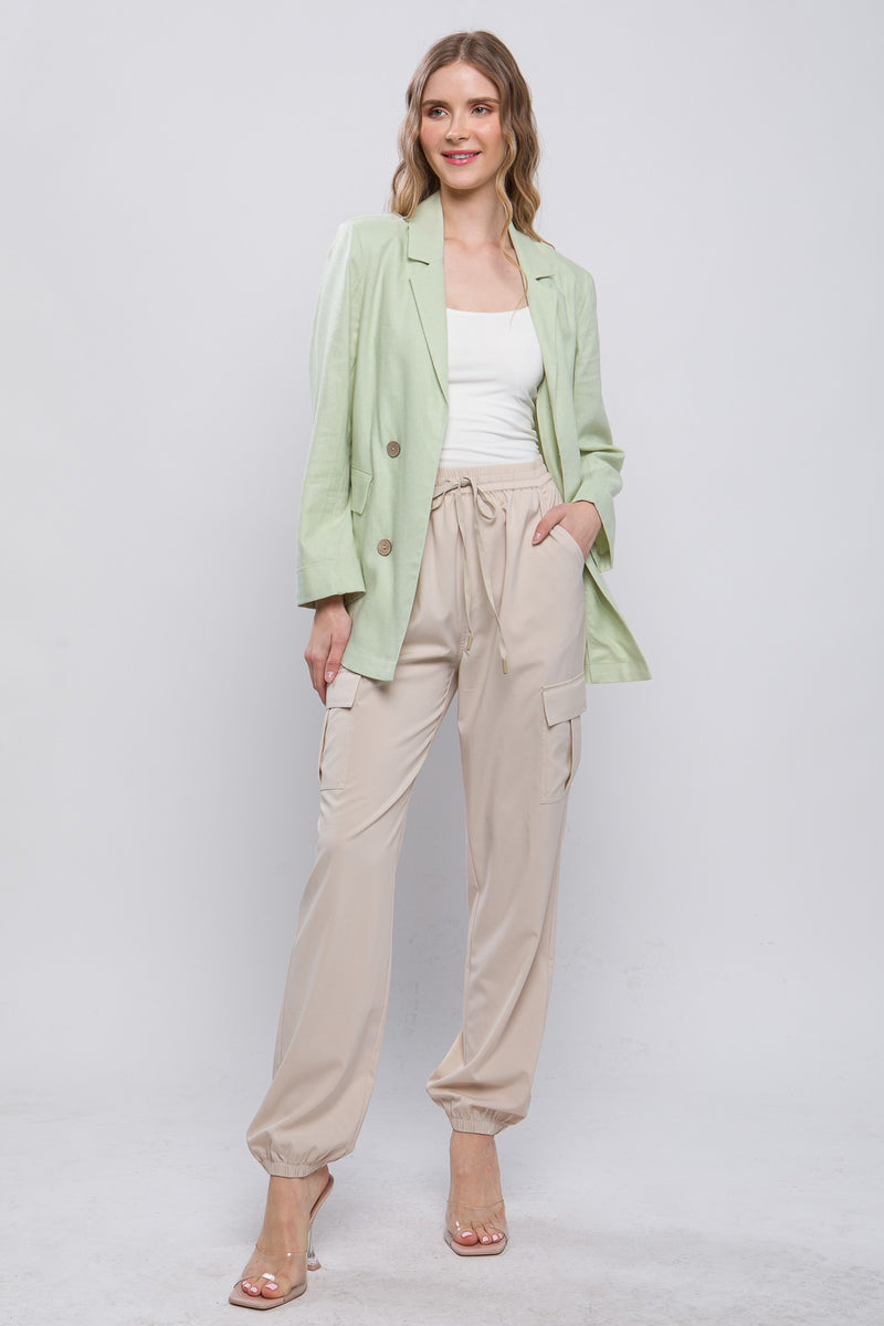 Aloe Linen Blazer