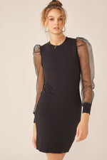 Melissa Mesh Sleeve Dress