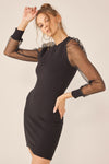 Melissa Mesh Sleeve Dress