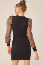 Melissa Mesh Sleeve Dress