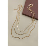 Chain Multi Layer Necklace - Gold