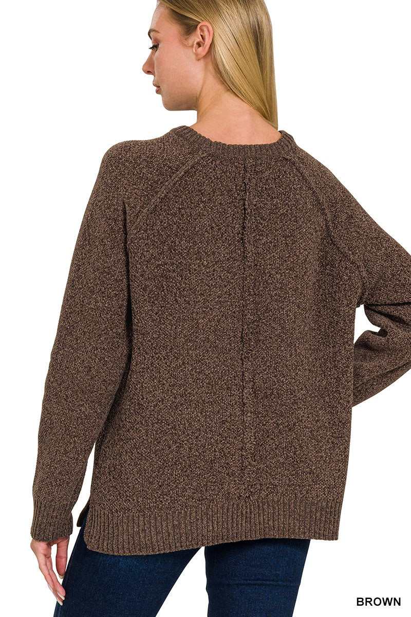 Chenille Raglan Sweater