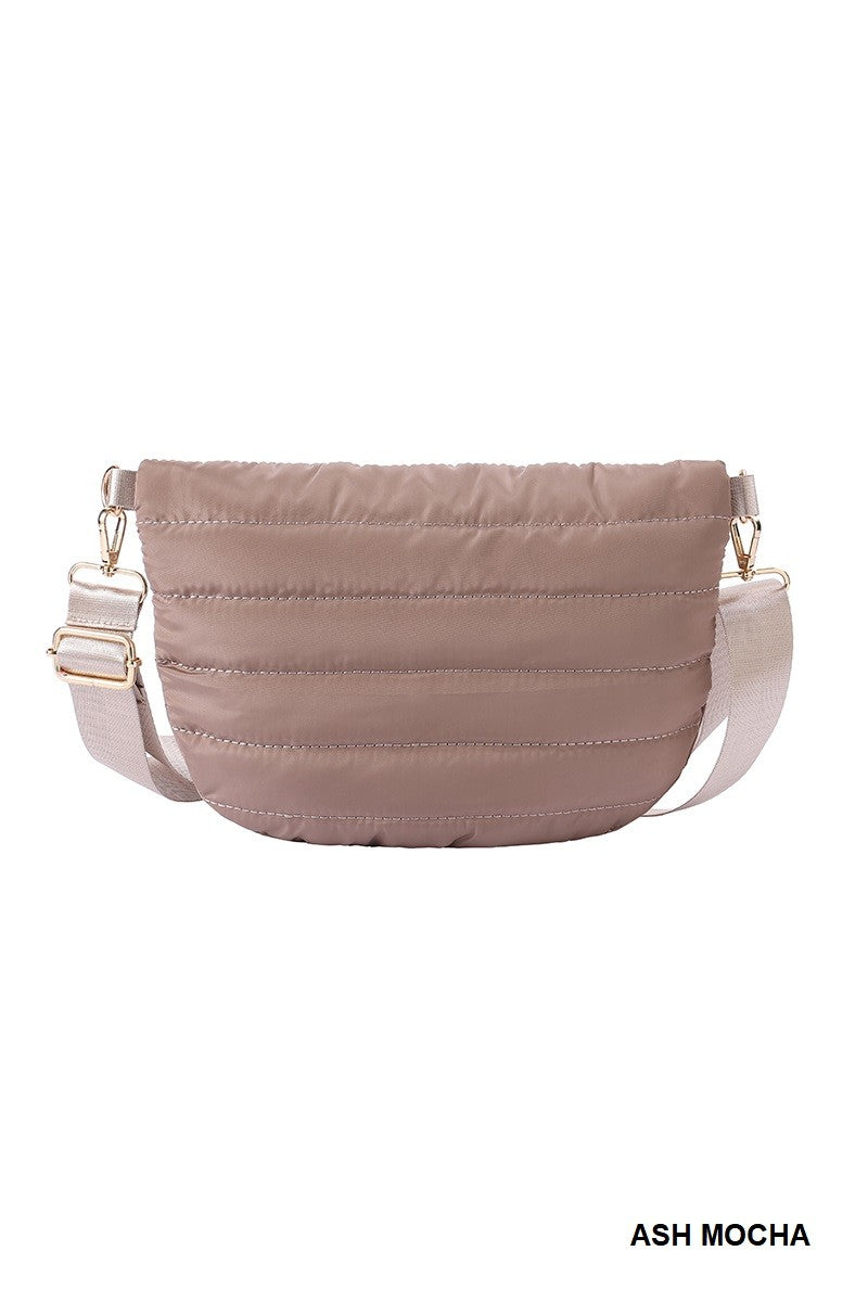 Puffer Crossbody -  Ash Mocha