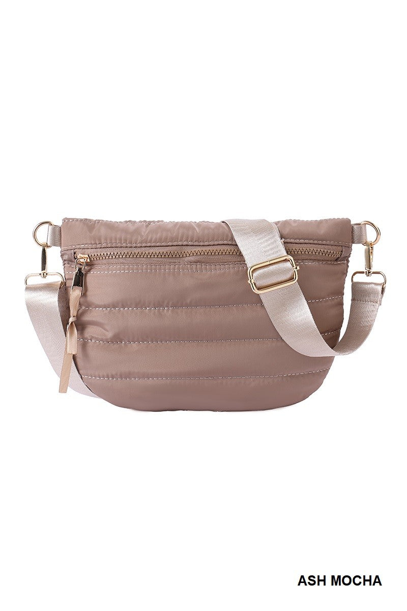 Puffer Crossbody -  Ash Mocha