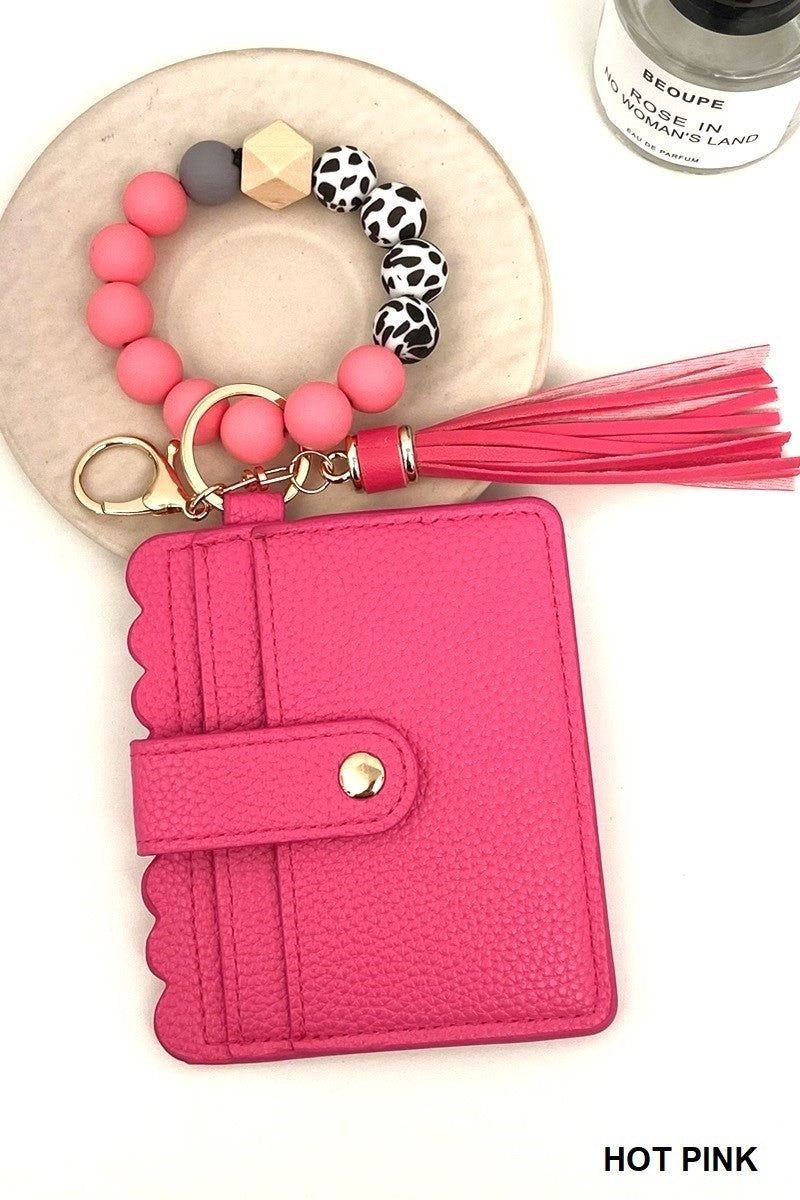 Tassel Beaded Keychain Wallets