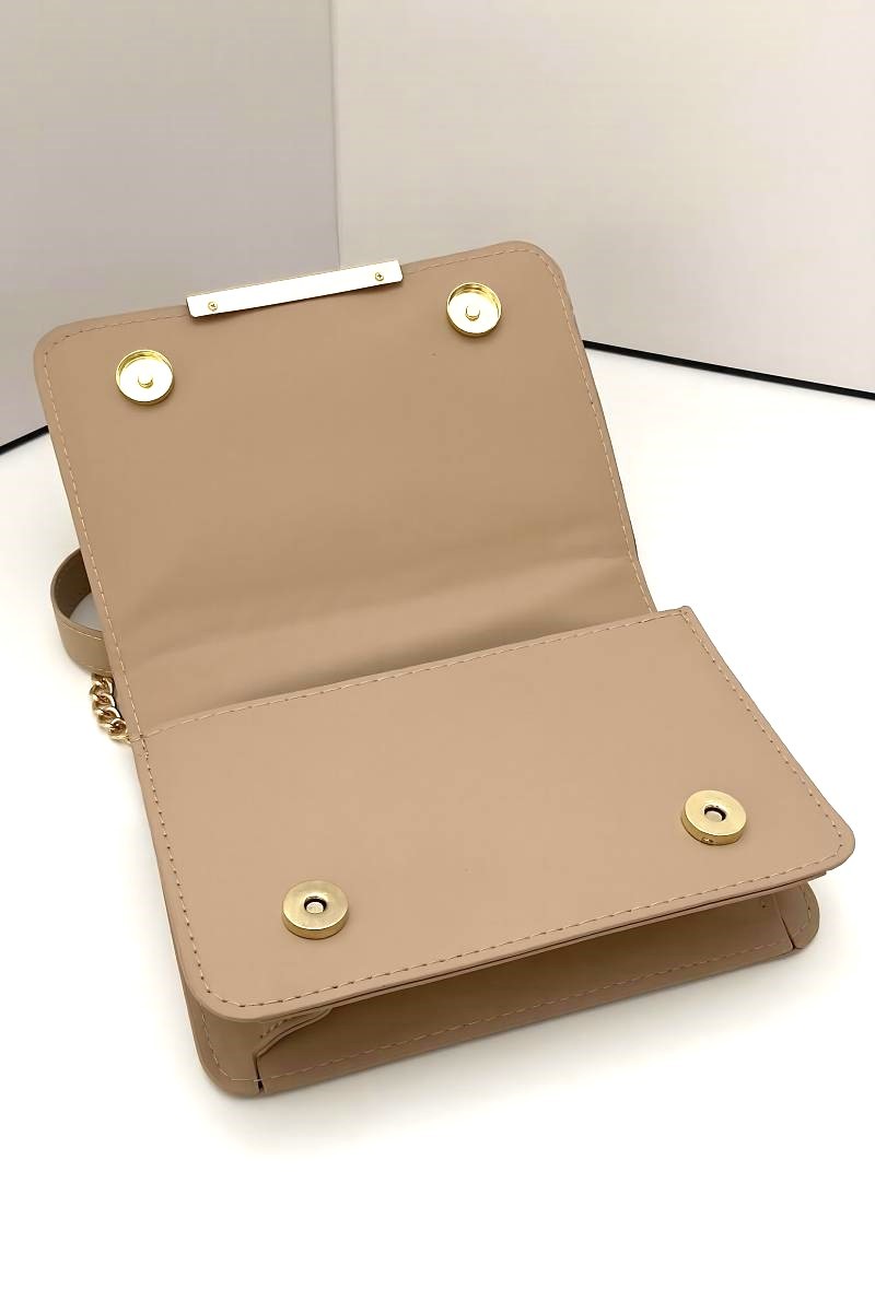 Chevron Grid Crossbody Bag