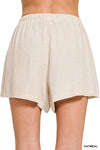 Linen Shorts Set - Oatmeal