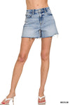 Distressed Hem Shorts