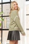 Sage Criss Cross Sweater