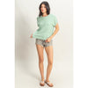 Front Pocket Sweater Top - Mint