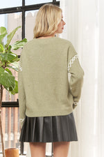 Sage Criss Cross Sweater