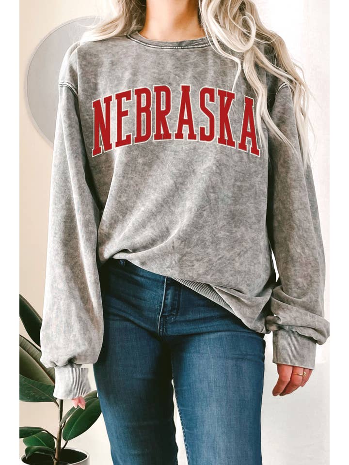 Nebraska Mineral Sweatshirt - Gray