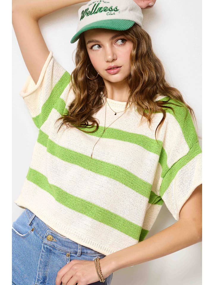 Candy Apple Striped Knit