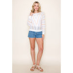 Lavender Haze Crochet Sweater
