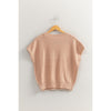 Front Pocket Sweater Top - Taupe