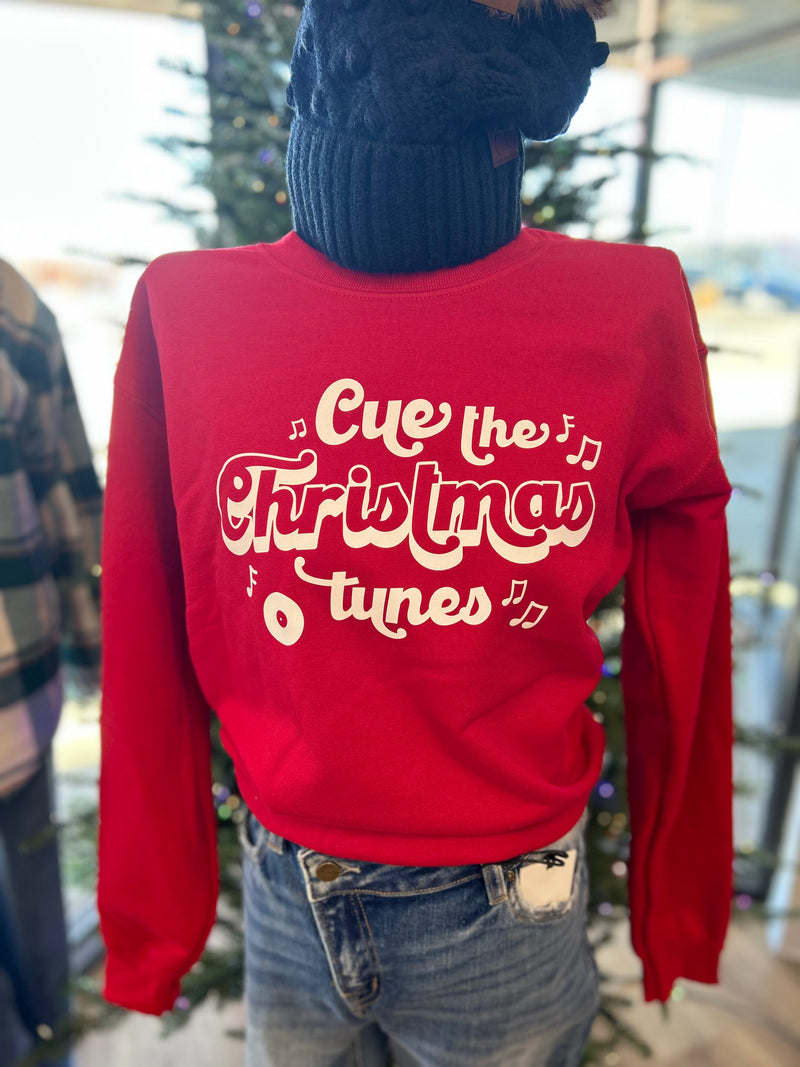 Red Christmas Music Sweatshirt
