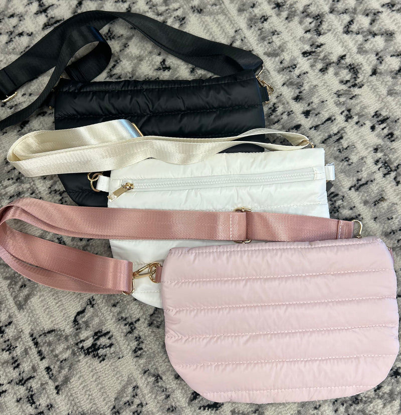 Puffer Crossbody Ivory