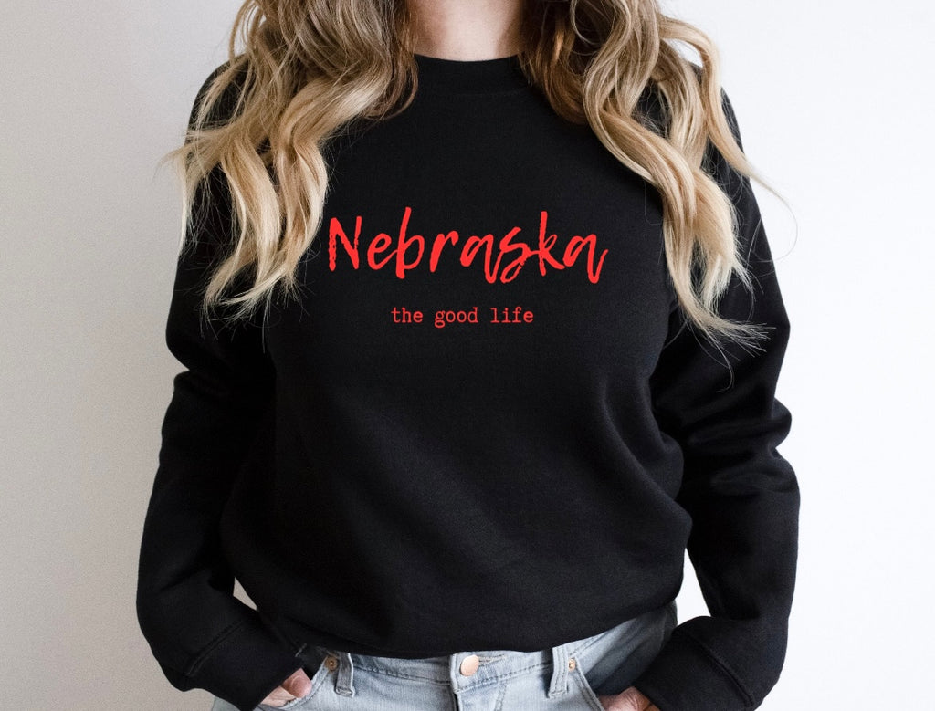 The Good Life Sweatshirt Black Red