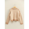 Checker and Stripe Cardigan