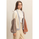 Color Block Cardigan
