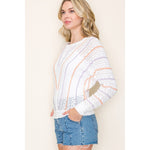 Lavender Haze Crochet Sweater