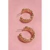 Double Chain Link Hoop Earrings