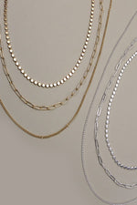 Chain Multi Layer Necklace - Silver