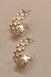 Chain Cutout Hoop Earrings