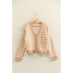 Checker and Stripe Cardigan