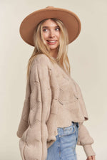 Scallop Hem Sweater