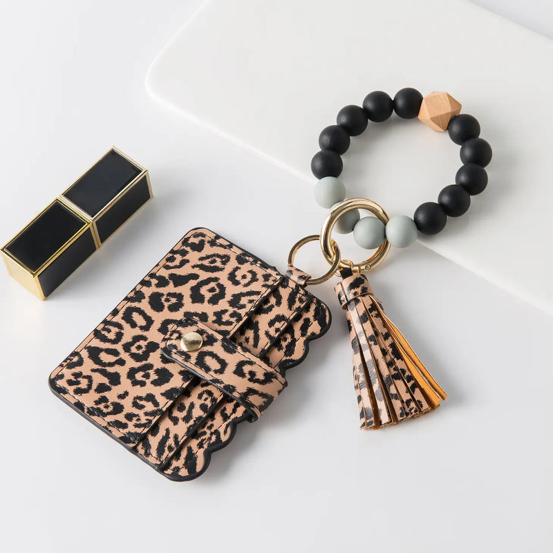 Tassel Beaded Keychain Wallets